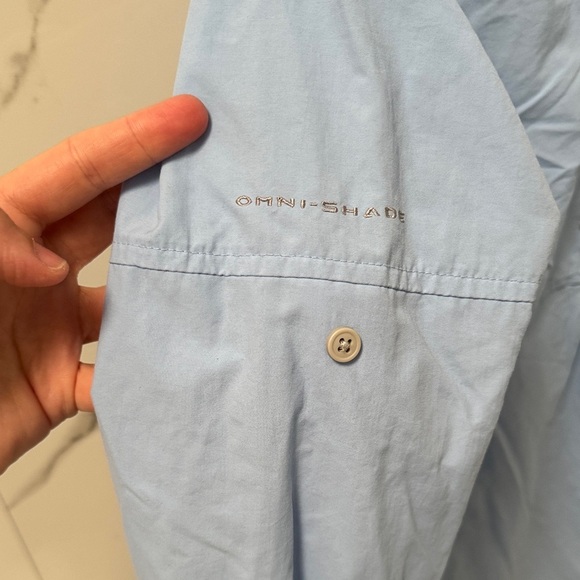 Columbia Kid's Sky Blue Long Sleeve Shirt - Picture 6 of 6